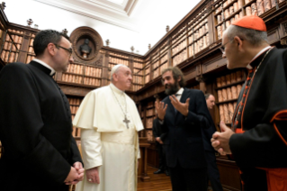9-Pope Francis visits the Vatican Apostolic Library to inaugurate a new permanent exhibition area