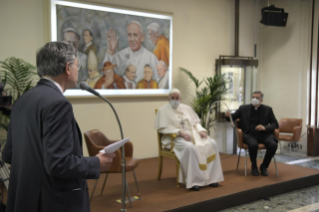 10-Visit of the Holy Father to the work-community of the Dicastery for Communication