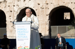 31-Concluding ceremony of the Prayer for Peace Meeting organized by the St. Egidio Community: "Peoples as Brothers, Future Earth. Religions and Cultures in Dialogue"