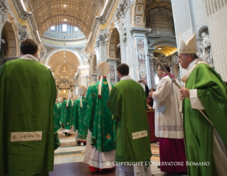 4-XXXe Dimanche du Temps ordinaire - Messe pour la conclusion de la XIVe Assemblée générale ordinaire du Synode des évêques 