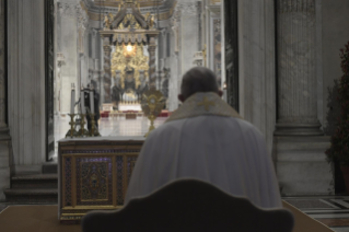 10-Besondere Andacht in der Zeit der Epidemie unter Vorsitz von Papst Franziskus
