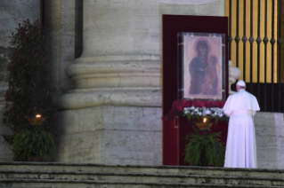 13-Besondere Andacht in der Zeit der Epidemie unter Vorsitz von Papst Franziskus