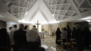 0- Fr&#xfc;hmesse in der Kapelle der Domus Sanctae Marthae: Der Priester der Freude