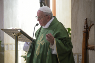 1-Holy Mass presided over by Pope Francis at the Casa Santa Marta in the Vatican: <i>Beware of sliding into worldliness</i>