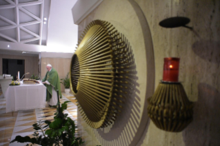 7-Holy Mass presided over by Pope Francis at the Casa Santa Marta in the Vatican: <i>Beware of sliding into worldliness</i>