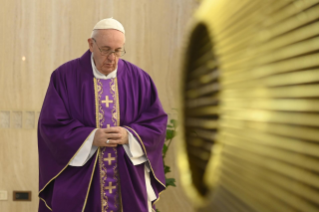 5-Holy Mass presided over by Pope Francis at the <i>Casa Santa Marta</i> in the Vatican: "The disease of sloth and the water that regenerates us"