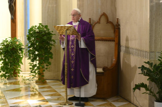 6-Holy Mass presided over by Pope Francis at the <i>Casa Santa Marta</i> in the Vatican: "The disease of sloth and the water that regenerates us"