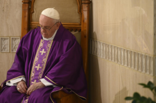 7-Holy Mass presided over by Pope Francis at the <i>Casa Santa Marta</i> in the Vatican: "The disease of sloth and the water that regenerates us"