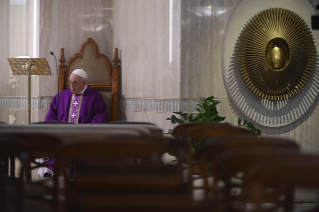 4-Holy Mass presided over by Pope Francis at the <i<Casa Santa Marta</i> in the Vatican: "The three dimensions of Christian life: election, promise, covenant"
