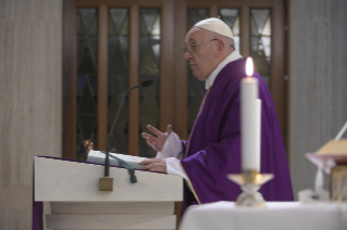 2-Holy Mass presided over by Pope Francis at the <i>Casa Santa Marta</i> in the Vatican: "The process of temptation"
