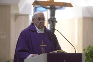 3-Holy Mass presided over by Pope Francis at the <i>Casa Santa Marta</i> in the Vatican: "Judas, where are you?"