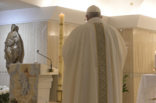2-Holy Mass presided over by Pope Francis at the Casa Santa Marta in the Vatican: "To be filled with joy"
