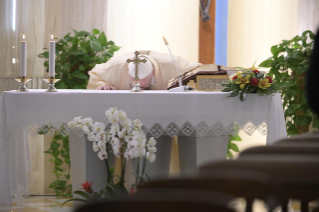 0-Messe quotidienne dans la chapelle de la résidence Sainte-Marthe: « Le Christ forme le cœur des pasteurs à la proximité avec le peuple de Dieu »