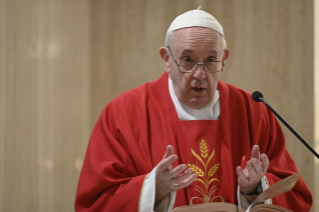 2-Holy Mass presided over by Pope Francis at the Casa Santa Marta in the Vatican: "The faith needs to be transmitted - offered - above all with witness"