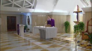 6-Messe quotidienne dans la chapelle de la résidence Sainte-Marthe : « La grâce de la honte »