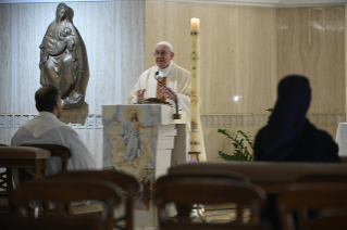 3-Holy Mass presided over by Pope Francis at the Casa Santa Marta in the Vatican: “The Spirit teaches us everything, introduces us to mystery,  makes us remember and discern”