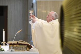 8-Holy Mass presided over by Pope Francis at the Casa Santa Marta in the Vatican: “The Spirit teaches us everything, introduces us to mystery,  makes us remember and discern”