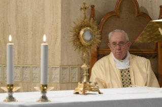 12-Holy Mass presided over by Pope Francis at the Casa Santa Marta in the Vatican:"Our relationship with God is gratuitous, it is friendship"