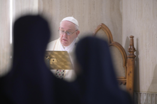4-Holy Mass presided over by Pope Francis at the Casa Santa Marta in the Vatican: "Christ died and rose for us: the only medicine against the worldly spiri"t