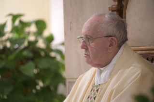 9-Holy Mass presided over by Pope Francis at the Casa Santa Marta in the Vatican: "Christ died and rose for us: the only medicine against the worldly spiri"t