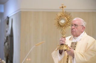 12-Holy Mass presided over by Pope Francis at the Casa Santa Marta in the Vatican: "Christ died and rose for us: the only medicine against the worldly spiri"t