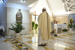 17-Misa celebrada por el papa Francisco de forma privada en la capilla de la Casa Santa Marta: <i>El Espíritu Santo nos recuerda el acceso al Padre</i>