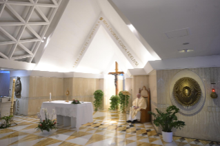 9-Holy Mass presided over by Pope Francis at the Casa Santa Marta in the Vatican: "His consolation is close, true and opens the doors of hope"
