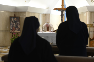 7-Frühmesse in der Kapelle der Casa Santa Marta: Für die Vinzentinerinnen, die das pädiatrische Ambulatorium Santa Marta betreuen