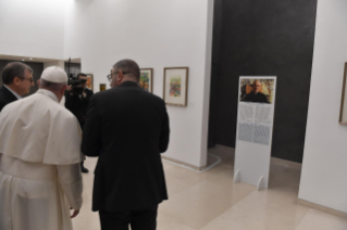 1-Inauguración de la exposición «Caligrafía para el diálogo: promover la cultura de la paz mediante la cultura y el arte», en memoria del cardenal Jean-Louis Tauran
