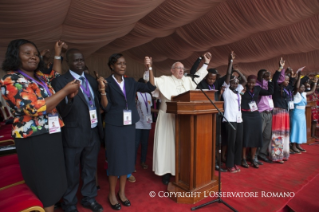 23-Voyage apostolique : Rencontre avec les jeunes à Nairobi
