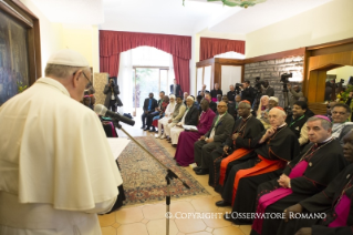 7-Viaje apostólico: Encuentro interreligioso y ecuménico en el Salón de la Nunciatura apostólica