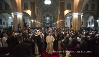 9-Apostolische Reise: Begegnung mit Priestern, Ordensleuten und Seminaristen in der Kathedrale