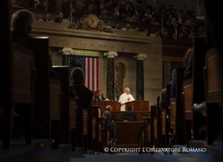 2-الزيارة الرسولية إلى الولايات المتحدة‏: أثناء الجمعية العامة لكونغرس الولايات المتحدة