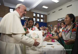 9-Apostolic Journey: Visit to "Our Lady, Queen of the Angels" School and meeting with children and immigrant families 
