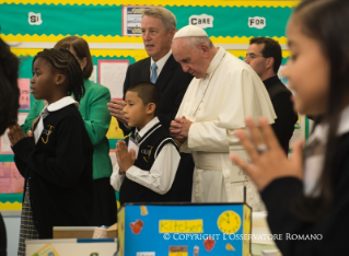 19-Apostolic Journey: Visit to "Our Lady, Queen of the Angels" School and meeting with children and immigrant families 