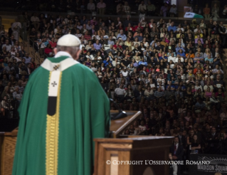 6-Apostolische Reise: Eucharistiefeier im Madison Square Garden