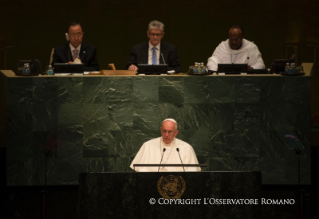 9-Apostolische Reise: Begegnung mit den Mitgliedern der UN-Generalversammlung 