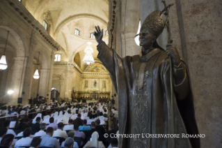 6-Apostolische Reise: Vesperfeier mit den Priestern, Ordensleuten und Seminaristen 
