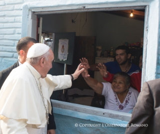 20-Viagem Apostólica: Visita à População de Bañado Norte