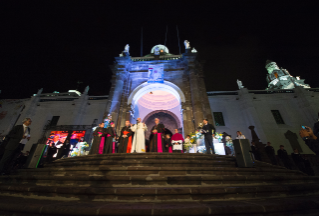 0-Apostolische Reise: Besuch der Kathedrale von Quito