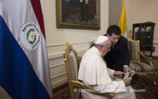 7-Apostolic Journey: Meeting with government authorities and the diplomatic corps 