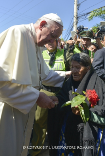 11-الزيارة الرعوية - بوليفيا : قداس في ساحة المسيح المخلص - سانتا كروز دي لا سييرا