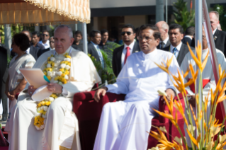 3-Sri Lanka - Filipinas: Ceremonia de bienvenida