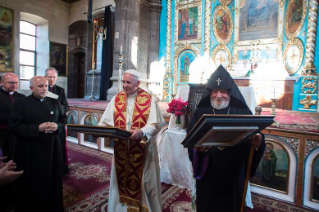 8-Viaje apostólico a Armenia: Visita a la Catedral apostólica armenia de las Siete Llagas de Gyumri
