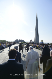 0-Apostolic Journey to Armenia: Visit to the Tzitzernakaberd Memorial Complex