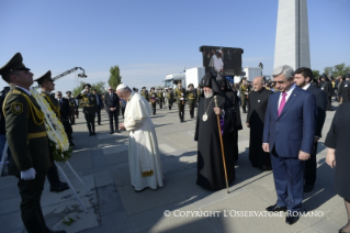 7-Apostolic Journey to Armenia: Visit to the Tzitzernakaberd Memorial Complex