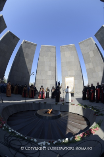 4-Apostolic Journey to Armenia: Visit to the Tzitzernakaberd Memorial Complex