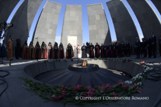 12-Apostolic Journey to Armenia: Visit to the Tzitzernakaberd Memorial Complex