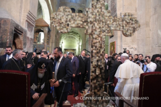 2-Viaje apostólico a Georgia y Azerbaiyán: Visita a la Catedral Patriarcal de Svetitsjoveli, en Misjeta