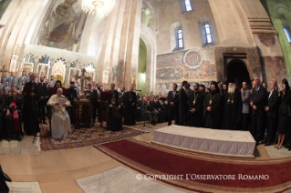 1-Viaje apostólico a Georgia y Azerbaiyán: Visita a la Catedral Patriarcal de Svetitsjoveli, en Misjeta